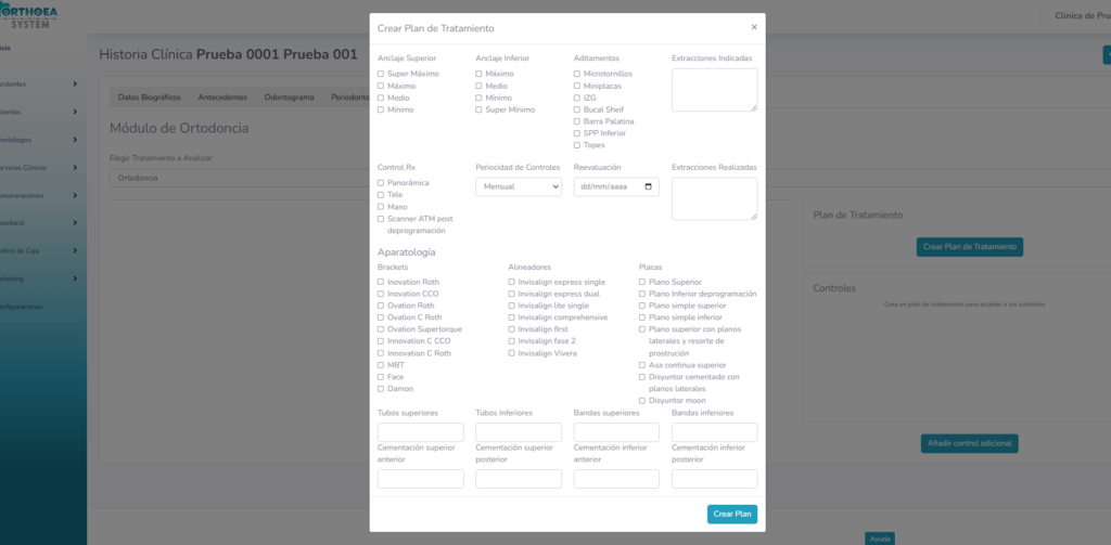 Modulo Ortodoncia